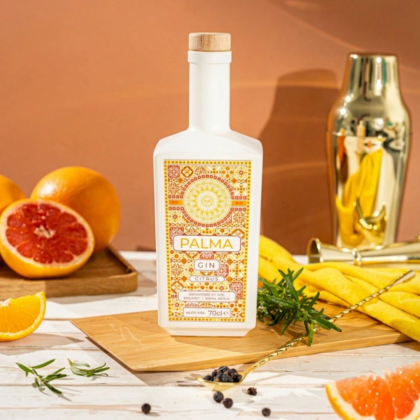 Ginebra Palma Citrus - Destilería Mallorca | Ginebra cítrica orgánica