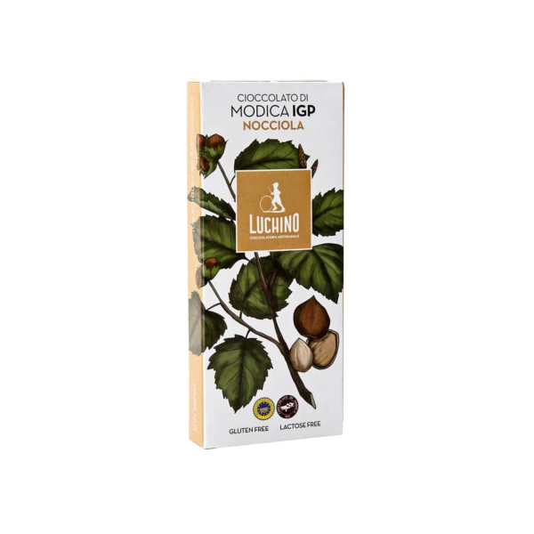 Barra de chocolate Modica con avellanas