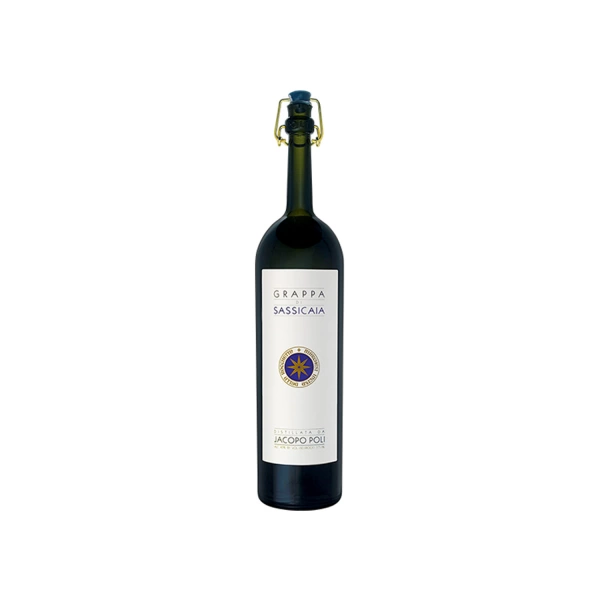 Grappa elevada en barriles de madera de Sassicaia Jacopo Poli