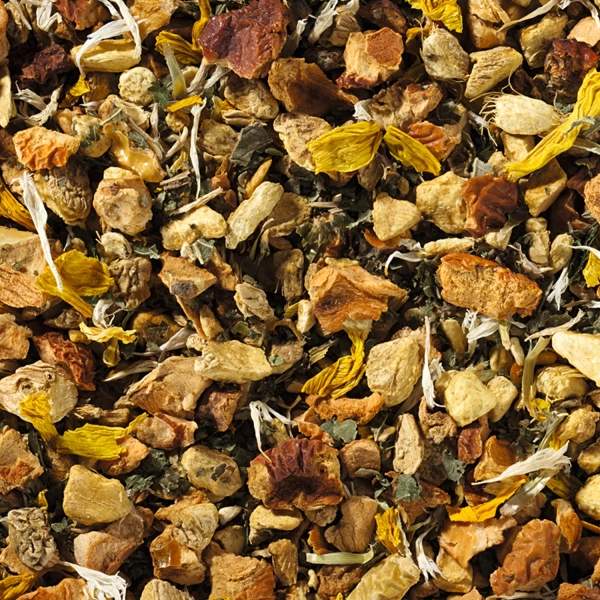 Infusión de hierbas con leche de jengibre y miel Especialmente