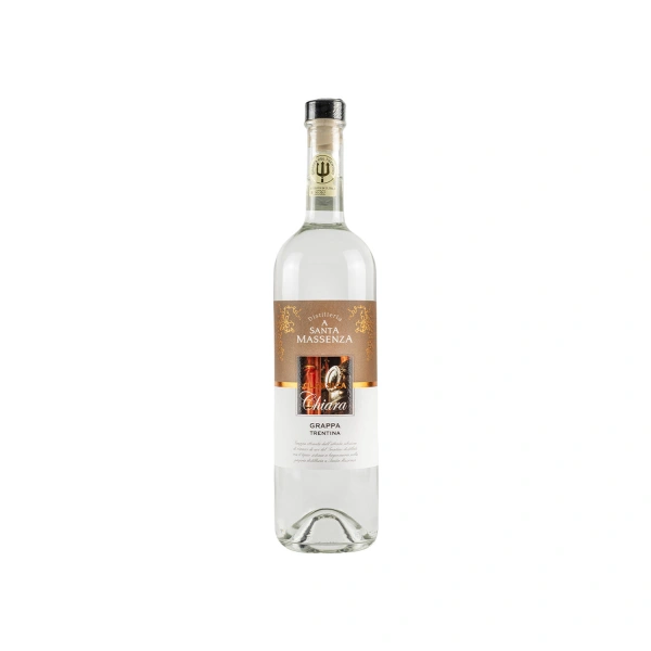 Grappa Chiara clásica de la destilería Francesco: espíritu seco de Trentino