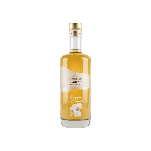 Grappa al Cirmolo aus der Brennerei Francesco: Trentino-Balsamico-Aufguss